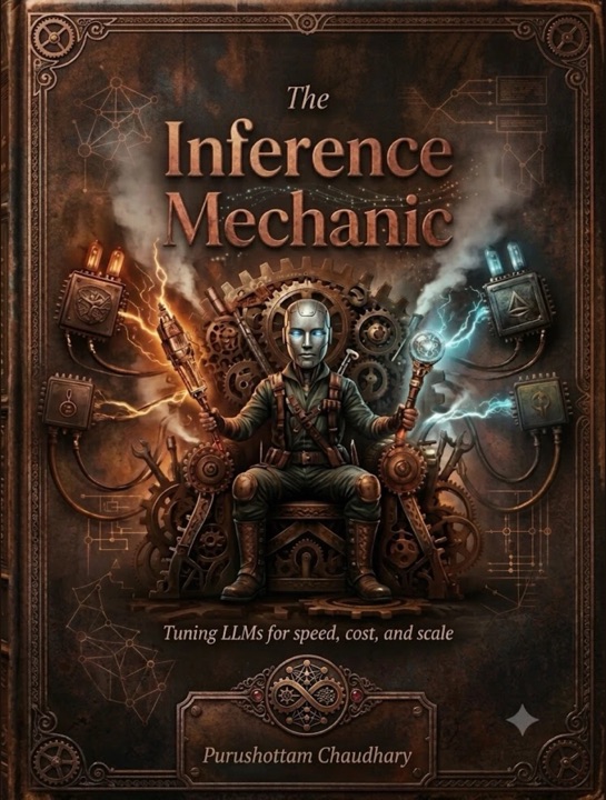 The Inference Mechanic — Tuning LLMs for speed, cost, and scale — book cover